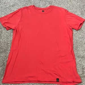 Coral orange mens shirt